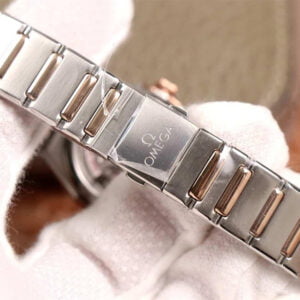 dong ho nu omega constellation mat trang vien hong replica 29mm 7