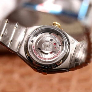 dong ho nu omega constellation mat vang vien tron replica 29mm 6