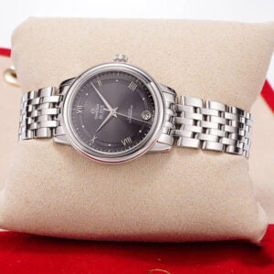dong ho nu omega de ville mat xam replica 32 7mm 3