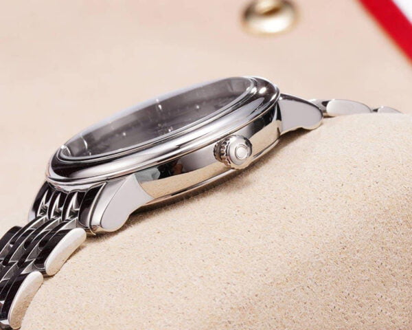 dong ho nu omega de ville mat xam replica 32 7mm 4