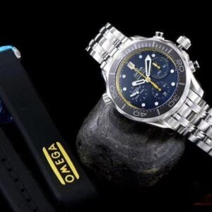 dong ho omega chronograph series golden moon in night day thep replica cao cap 44 mm 2