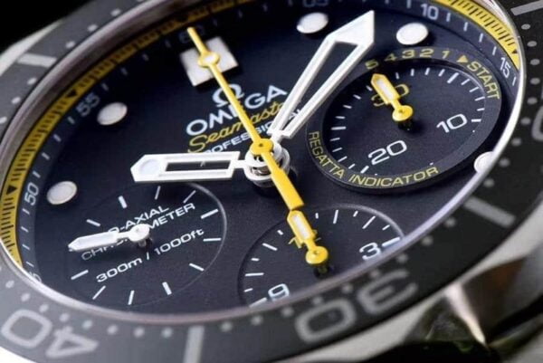 dong ho omega chronograph series golden moon in night day thep replica cao cap 44 mm 7