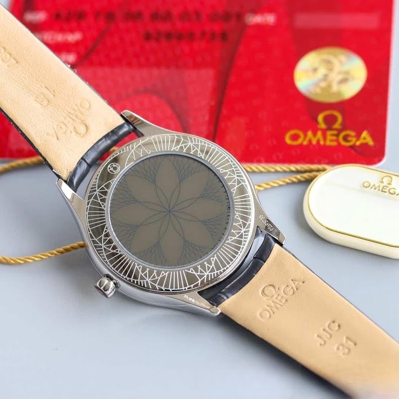 dong ho omega omega de ville classic series midnight black day da ca sau replica cao cap 36 mm 2