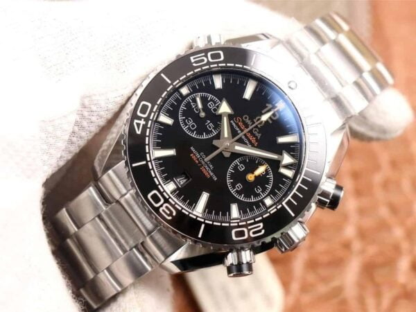 dong ho omega seamaster planet ocean 600m chronograph day kim loai might night black replica cao cap 455m 6