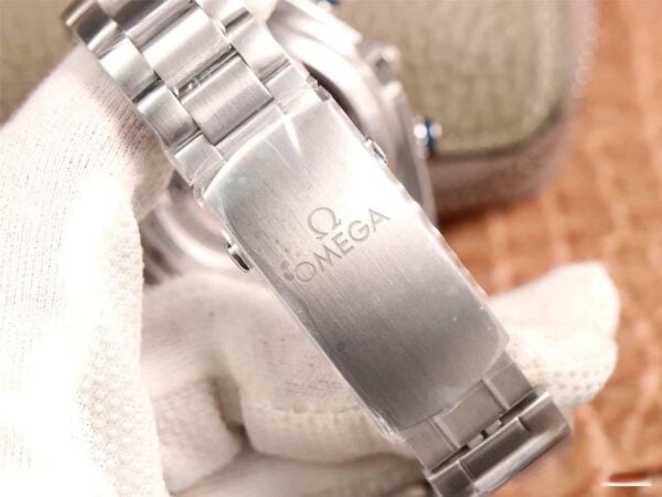 dong ho omega seamaster planet ocean 600m chronograph day kim loai sea blue replica cao cap 455m 10