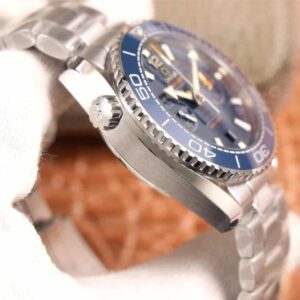 dong ho omega seamaster planet ocean 600m chronograph day kim loai sea blue replica cao cap 455m 8