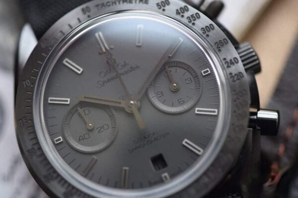 dong ho omega superback day vai den replica cao cap 44mm 8