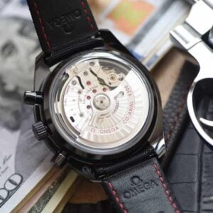 dong ho omega superback day vai den replica cao cap 44mm 9