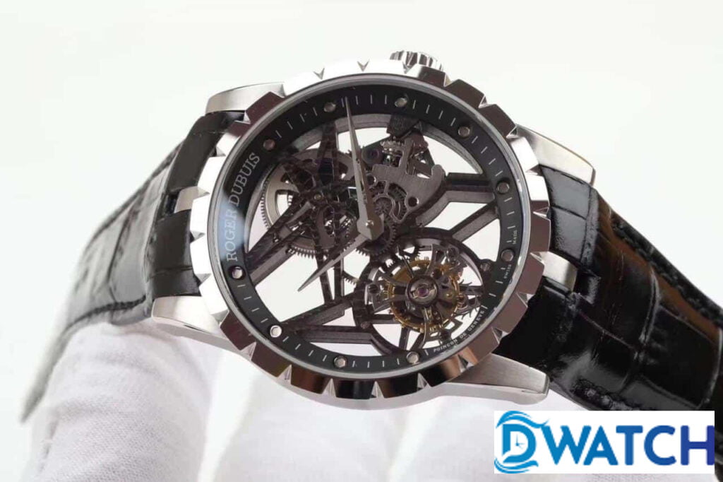 Đồng Hồ Nam Tourbillon Lộ Cơ Siêu Mỏng Roger Dubuis Excalibur RDDBEX0393