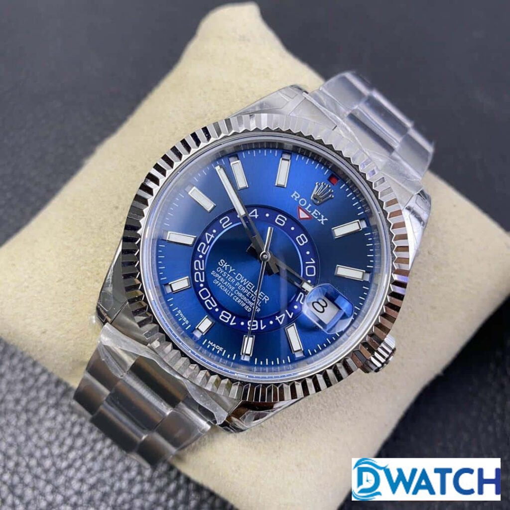 ĐỒNG HỒ CƠ NAM DÂY KIM LOẠI ROLEX SKY-WALKER REPLICA 1:1 CAO CẤP 42MM