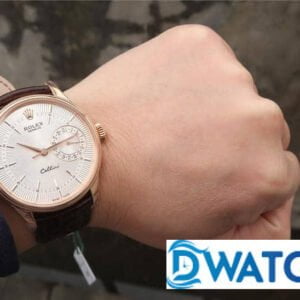 ĐỒNG HỒ ROLEX CELLINI NAM MÁY CƠ DÂY DA MẶT TRẮNG MKS FACTORY REPLICA 1:1 CAO CẤP 39MM