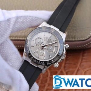 ĐỒNG HỒ CƠ NAM DÂY CAO SU MẶT XÁM ROLEX DAYTONA CHRONOGRAPH REP 1:1 CAO CẤP 40MM