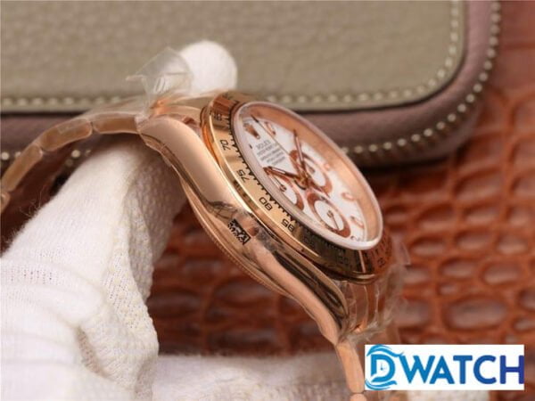 ĐỒNG HỒ CƠ NAM 6 KIM MÀU ROSE GOLD ROLEX DAYTONA CHRONOGRAPH REP 1:1 CAO CẤP 40MM