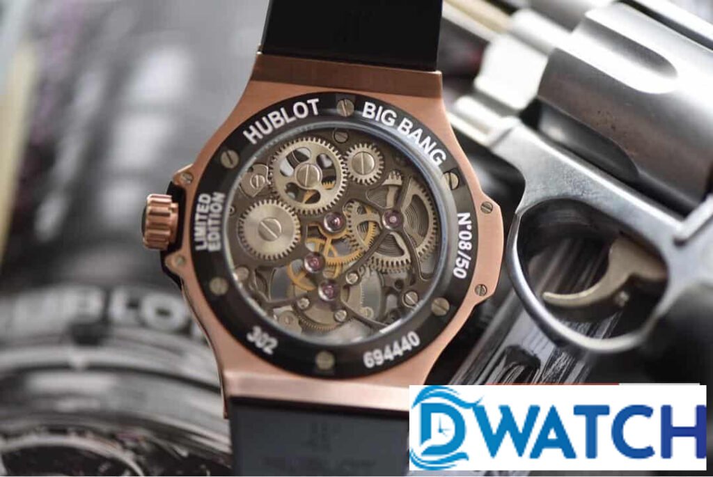 ĐỒNG HỒ NAM HUBLOT BIG BANG TOURBILLON DÂY CAO SU REPLICA CAO CẤP 44MM