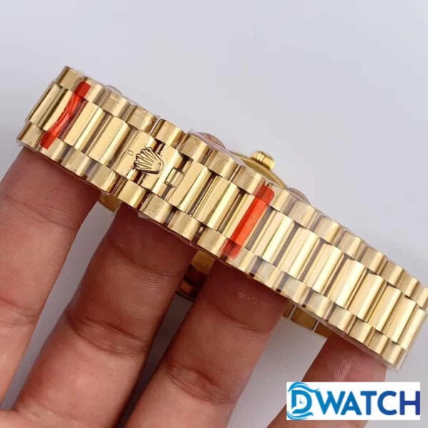 ĐỒNG HỒ ROLEX DAY-DATE NAM MÁY CƠ MẶT XÀ CỪ MÀU GOLD REPLICA 1:1 CAO CẤP 36MM