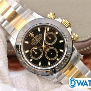 ĐỒNG HỒ CƠ NAM 6 KIM MÀU DEMI ROLEX DAYTONA CHRONOGRAPH REPLICA 1:1 CAO CẤP 40MM