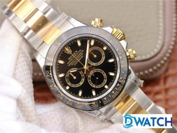 ĐỒNG HỒ CƠ NAM 6 KIM MÀU DEMI ROLEX DAYTONA CHRONOGRAPH REPLICA 1:1 CAO CẤP 40MM