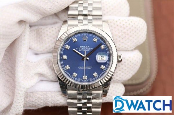 ĐỒNG HỒ NAM ROLEX DATEJUST 126331 MÀU GREEN ĐÍNH ĐÁ FAKE CAO CẤP 41MM