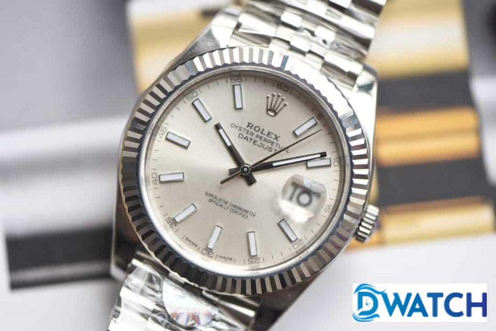 ĐỒNG HỒ NAM MÁY CƠ DÂY KIM LOẠI ROLEX DATEJUST AR FACTORY REPLICA 1:1 CAO CẤP 40MM