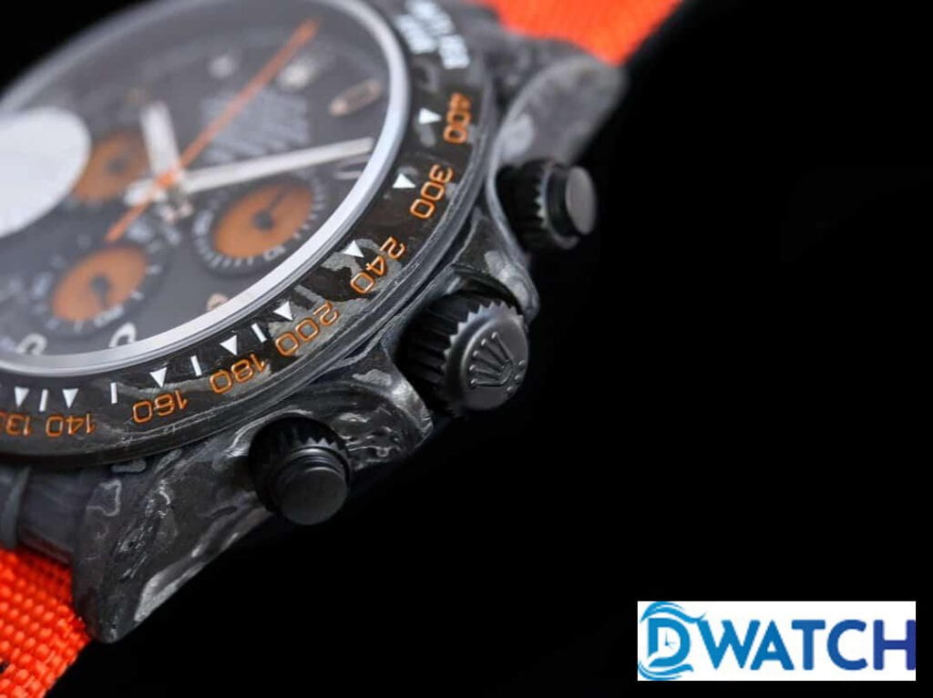 ĐỒNG HỒ ROLEX DAYTONA CHRONOGRAPH CƠ NAM VỎ CARBON REPLICA 1:1 CAO CẤP 40MM