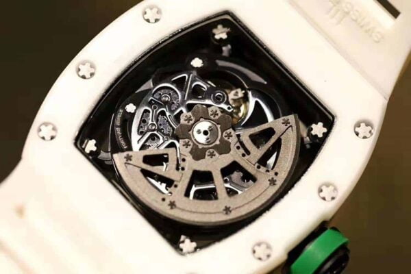 ĐỒNG HỒ NAM RICHARD MILLE RM030 HAI MÀU TRẮNG XANH FAKE 11 43X50MM