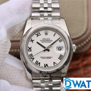 ĐỒNG HỒ NAM ROLEX DATEJUST 116234 MẶT SỐ TRẮNG CỌC SỐ LA MÃ REPLICA 11 36MM