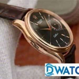 ĐỒNG HỒ CƠ NAM DÂY DA MẶT TRẮNG ROLEX CELLINI MKS FACTORY REPLICA 1:1 CAO CẤP 39MM