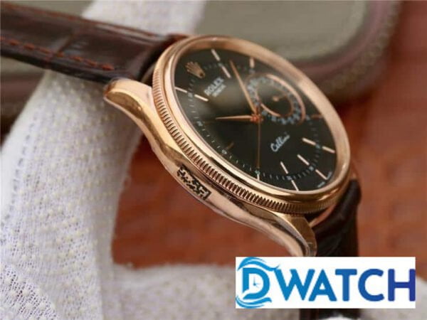 ĐỒNG HỒ CƠ NAM DÂY DA MẶT TRẮNG ROLEX CELLINI MKS FACTORY REPLICA 1:1 CAO CẤP 39MM