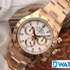 ĐỒNG HỒ CƠ NAM 6 KIM MÀU ROSE GOLD ROLEX DAYTONA CHRONOGRAPH REP 1:1 CAO CẤP 40MM