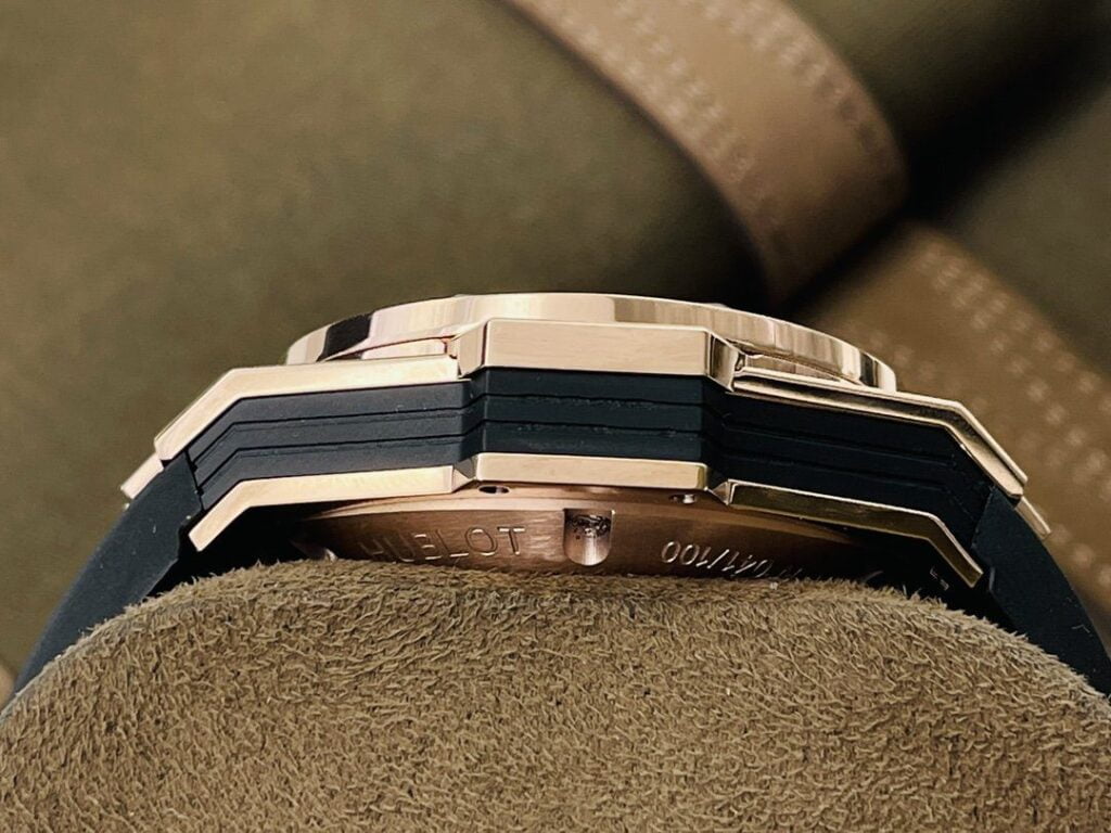 ĐỒNG HỒ ĐÍNH ĐÁ NAM MÁY CƠ MÀU XANH HUBLOT BIG BANG SANG BLEU ll CHRONOGRAP REP 1:1 CAO CẤP 45MM