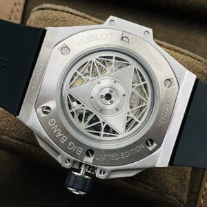 ĐỒNG HỒ CƠ NAM ĐÍNH ĐÁ HUBLOT BIG BANG SANG BLEU ll CHRONOGRAPH REP 1:1 CAO CẤP 45MM