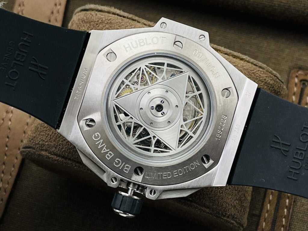 ĐỒNG HỒ CƠ NAM ĐÍNH ĐÁ HUBLOT BIG BANG SANG BLEU ll CHRONOGRAPH REP 1:1 CAO CẤP 45MM