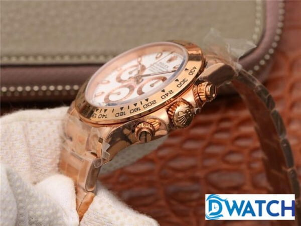 ĐỒNG HỒ CƠ NAM 6 KIM MÀU ROSE GOLD ROLEX DAYTONA CHRONOGRAPH REP 1:1 CAO CẤP 40MM