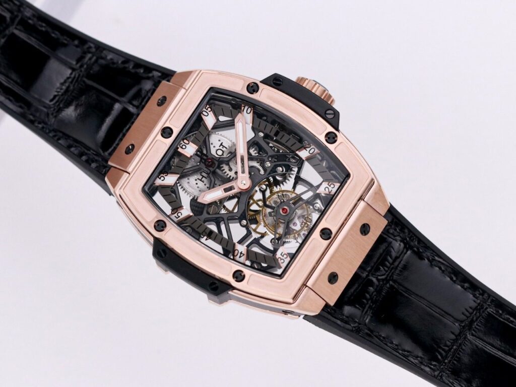 ĐỒNG HỒ NAM HUBLOT SPIRIT OF BIG BANG TOURBILON KING GOLD REPLICA 1:1 CAO CẤP 45MM