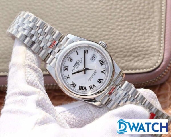 ĐỒNG HỒ CƠ NAM DÂY KIM LOẠI ROLEX DATEJUST REPLICA 1:1 CAO CẤP 36MM