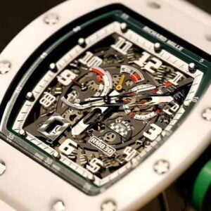 ĐỒNG HỒ NAM RICHARD MILLE RM030 HAI MÀU TRẮNG XANH FAKE 11 43X50MM