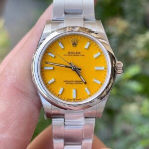 ĐỒNG HỒ ROLEX OYSTER PERPETUAL NỮ DÂY KIM LOẠI EW FACTORY REP 1:1 31MM