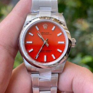 ĐỒNG HỒ ROLEX OYSTER PERPETUAL NỮ DÂY KIM LOẠI EW FACTORY REPLICA 1:1 31MM