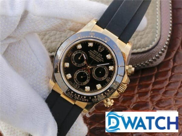 ĐỒNG HỒ CƠ NAM DÂY CAO SU ROLEX DAYTONA CHRONOGRAPH REPLICA 1:1 CAO CẤP 40MM