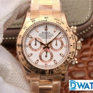 ĐỒNG HỒ CƠ NAM 6 KIM MÀU ROSE GOLD ROLEX DAYTONA CHRONOGRAPH REP 1:1 CAO CẤP 40MM