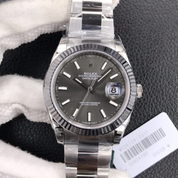 ĐỒNG HỒ NAM DÂY KIM LOẠI ROLEX DATEJUST VS FACTORY REP 1:1 CAO CẤP 41MM