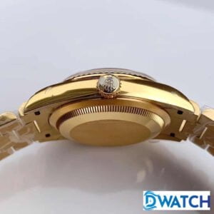 ĐỒNG HỒ ROLEX DAY-DATE NAM MÁY CƠ MẶT XÀ CỪ MÀU GOLD REPLICA 1:1 CAO CẤP 36MM