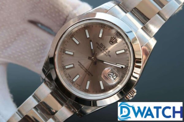 ĐỒNG HỒ ROLEX DATEJUST 126333 MẶT SỐ NÂU CHẢY TIA REPLICA CAO CẤP 40MM