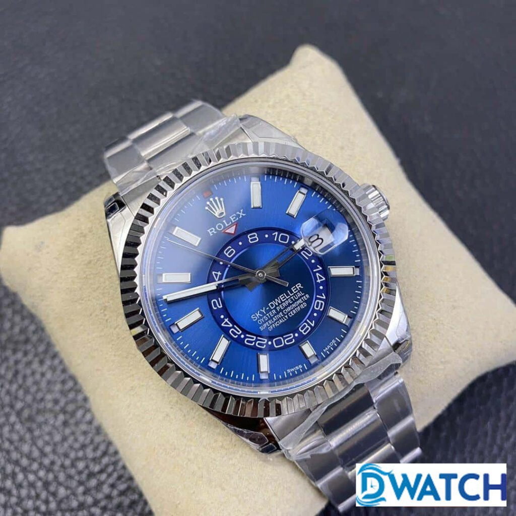 ĐỒNG HỒ CƠ NAM DÂY KIM LOẠI ROLEX SKY-WALKER REPLICA 1:1 CAO CẤP 42MM