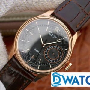 ĐỒNG HỒ CƠ NAM DÂY DA MẶT TRẮNG ROLEX CELLINI MKS FACTORY REPLICA 1:1 CAO CẤP 39MM