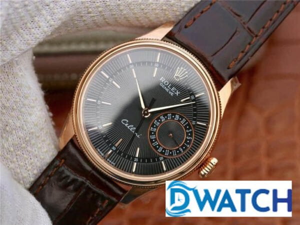 ĐỒNG HỒ CƠ NAM DÂY DA MẶT TRẮNG ROLEX CELLINI MKS FACTORY REPLICA 1:1 CAO CẤP 39MM