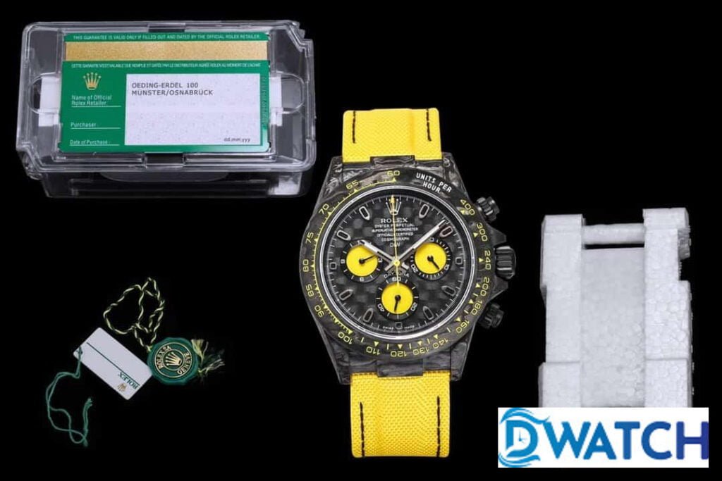 ĐỒNG HỒ CƠ NAM DÂY VẢI MÀU VÀNG ROLEX DAYTONA CHRONOGRAPH REPLICA 1:1 CAO CẤP 40MM