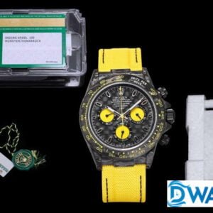 ĐỒNG HỒ CƠ NAM DÂY VẢI MÀU VÀNG ROLEX DAYTONA CHRONOGRAPH REPLICA 1:1 CAO CẤP 40MM