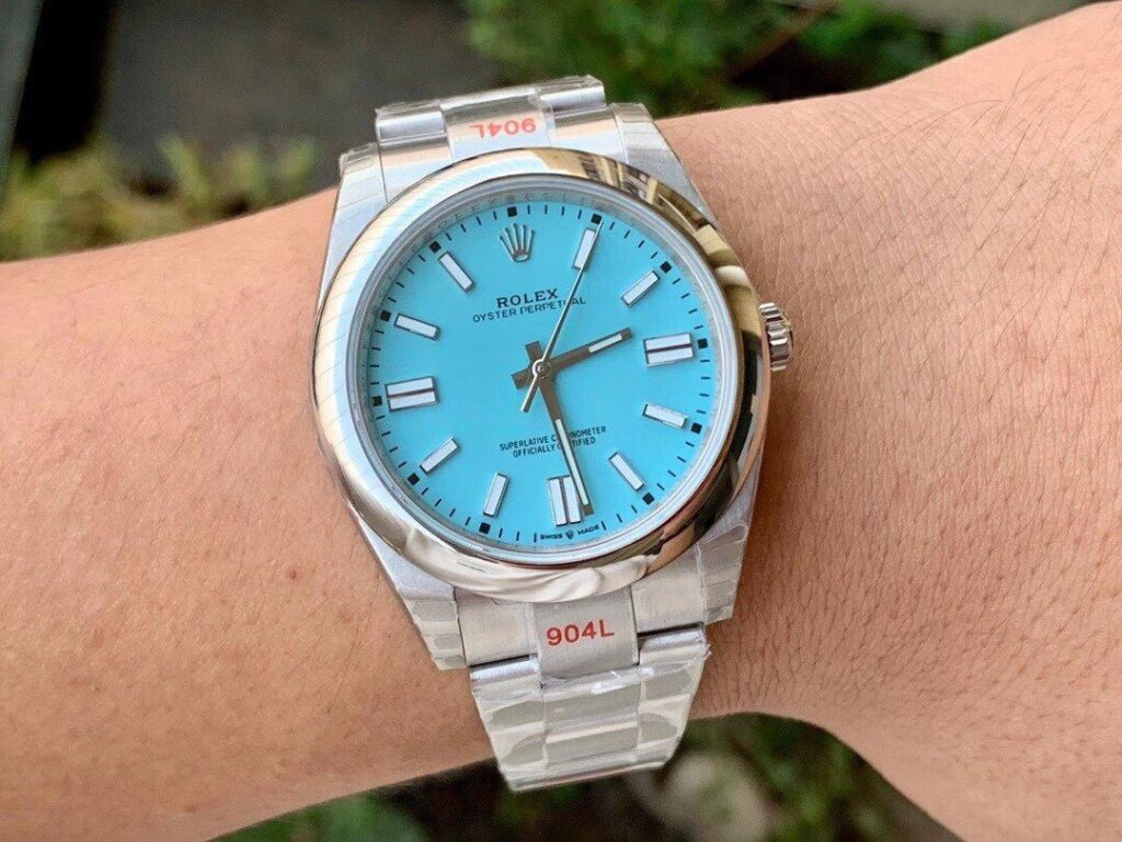 ĐỒNG HỒ ROLEX OYSTER PERPETUAL NAM MÁY CƠ DÂY KIM LOẠI EW FACTORY REPLICA 1:1 CAO CẤP 41MM