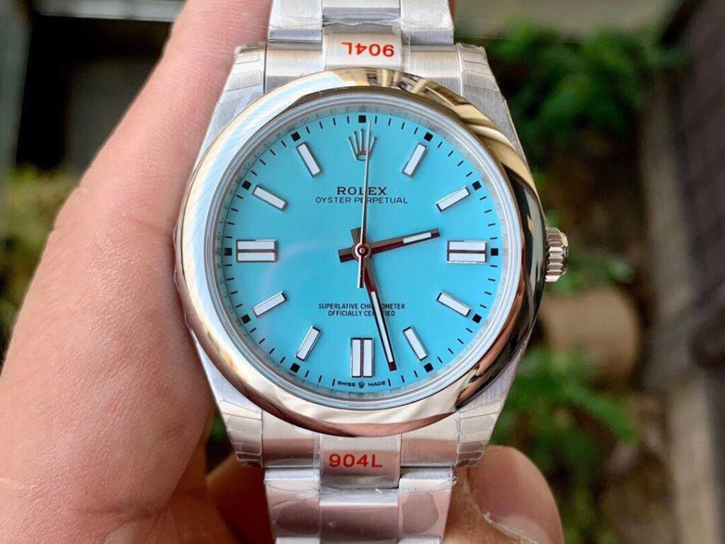 ĐỒNG HỒ ROLEX OYSTER PERPETUAL NAM MÁY CƠ DÂY KIM LOẠI EW FACTORY REPLICA 1:1 CAO CẤP 41MM